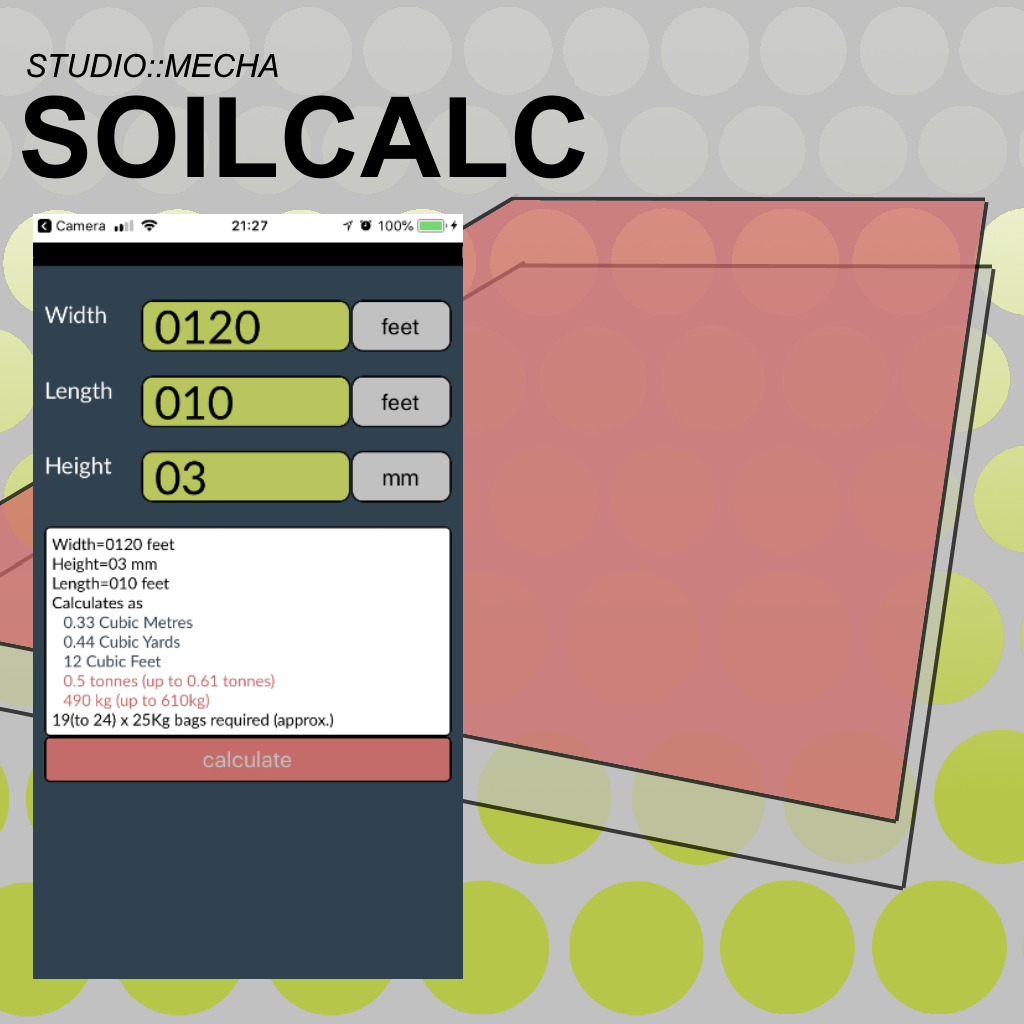 The Simple Soil Area calculator
